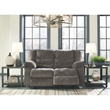 Pemberly Row Modern / Contemporary Reclining Loveseat in Gray
