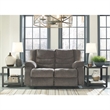 Pemberly Row Modern / Contemporary Reclining Loveseat in Gray
