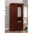 Pemberly Row Modern / Contemporary 2 Drawer Armoire in Cherry