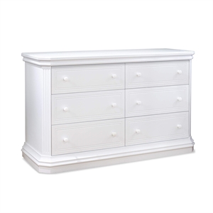 Pemberly Row 32&quotH x 48&quotW x 19&quotD Contemporary Double Dresser in White