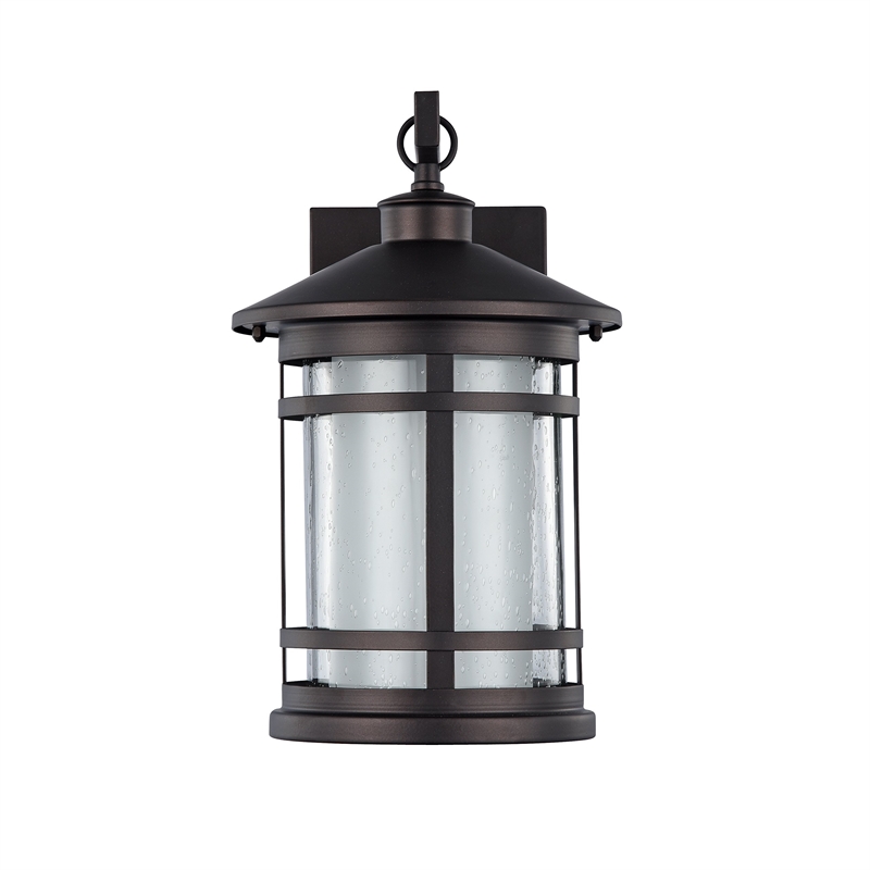 Pemberly Row Transitional 1 Light Rubbed Bronze Outdoor Wall Sconce 14