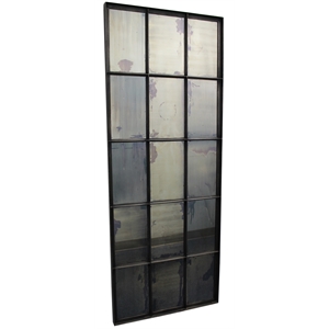 Pemberly Row Modern / Contemporary Antique Mirror in Gray Metal