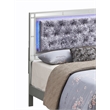 Pemberly Row Modern / Contemporary Queen Size Bed Silver Champagne