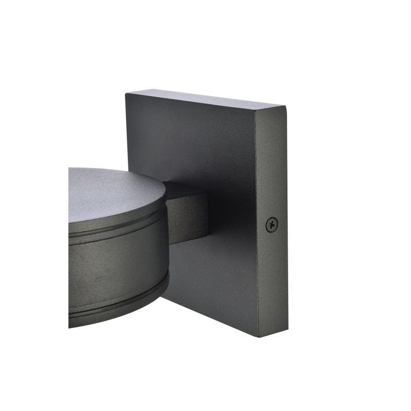 Pemberly Row 1-Light Modern Style Aluminum LED Wall Sconce in Black