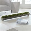 Pemberly Row Aluminum Moss Centerpiece in Green/Colorful Oxidized Bronze