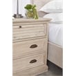 Pemberly Row Contemporary Fabric Queen Bed in Off White/Gray