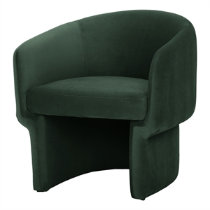 Pemberly Row 27.5&quotH x 27.5&quotW x 28&quotD Contemporary Chair in Dark Green