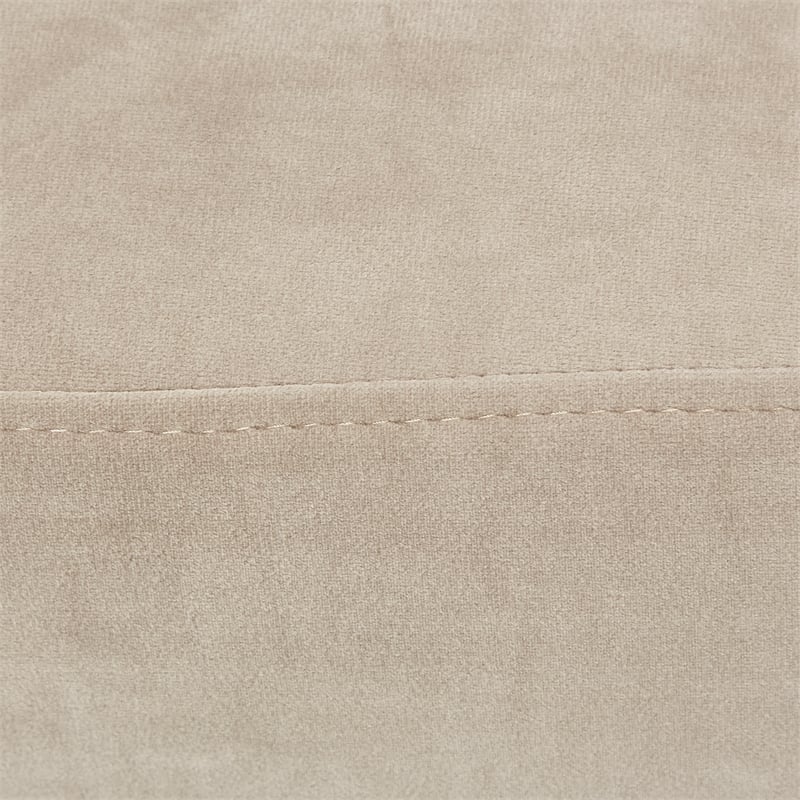 Pemberly Row Contemporary Velvet Sofa in Porcini/Hazelnut Brown