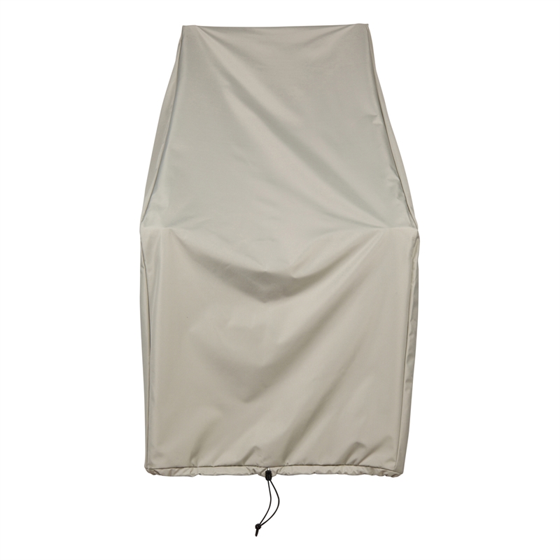 Pemberly Row Traditional Polyester Rocking Chair Cover in Beige