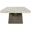 Pemberly Row Transitional Wood Coffee Table in Antique White/Corsican Gray