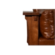 Pemberly Row Modern / Contemporary Leather Sofa in Brown/Russet