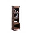 Pemberly Row Contemporary Wood Barrister Bookcase in Solid Walnut