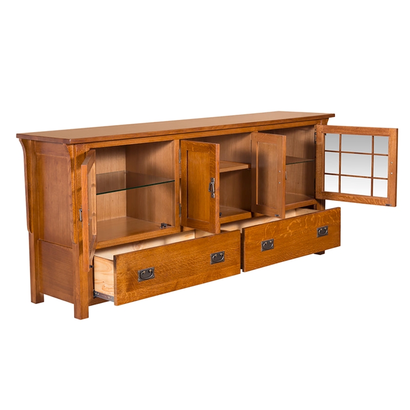 Pemberly Row Modern Wood TV Stand for TVs up to 72