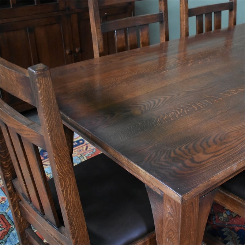 Pemberly Row Modern / Contemporary Solid Wood Dining Table in Walnut
