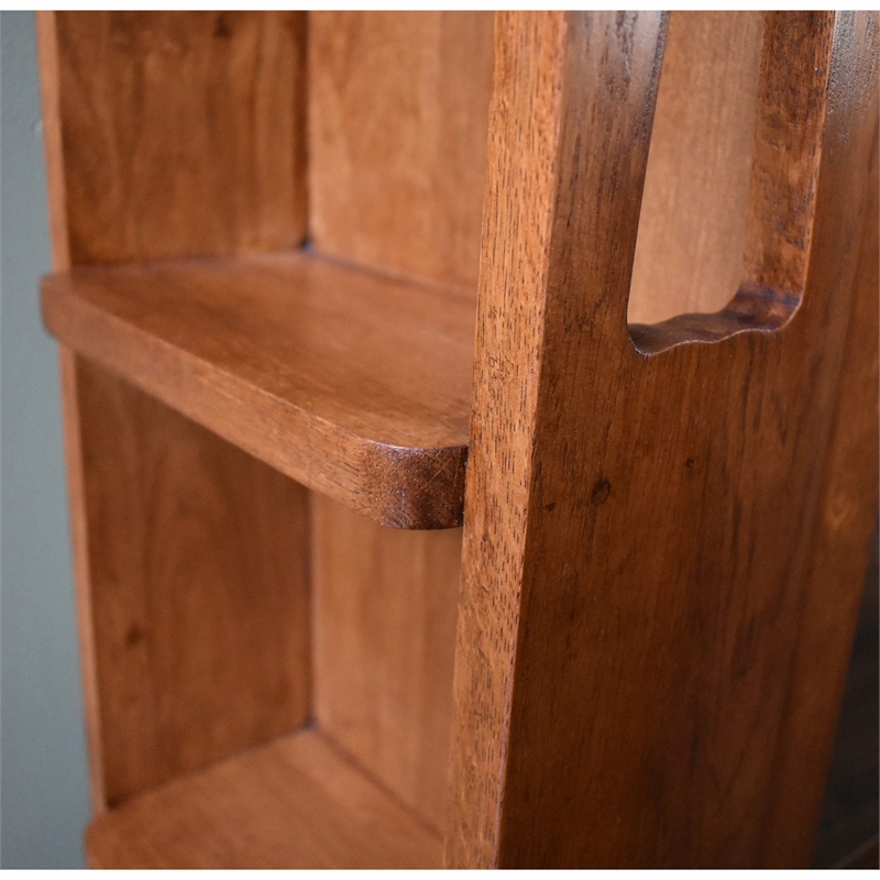 Pemberly Row Modern / Contemporary Wood 2-Door Bookcase in Cherry