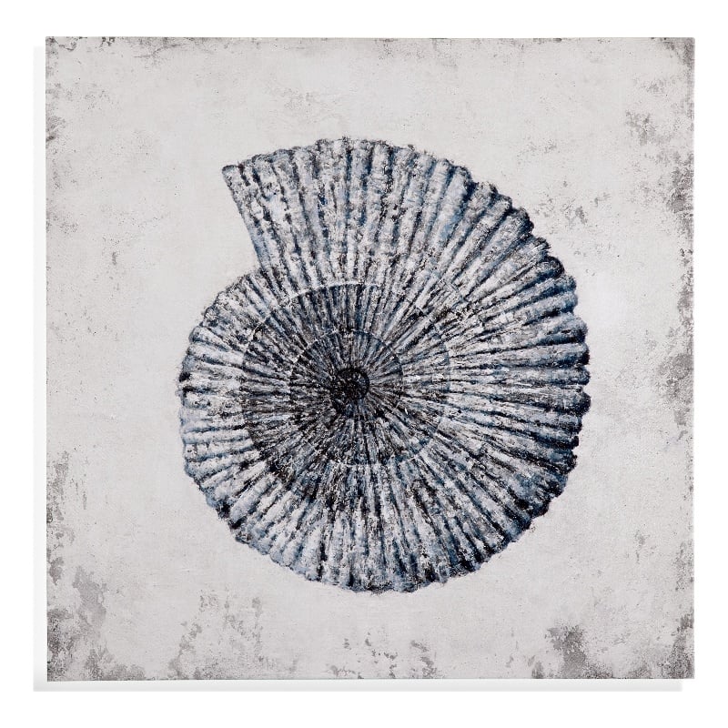 Pemberly Row Contemporary Blue on Gallery Wrapped Canvas Fabric