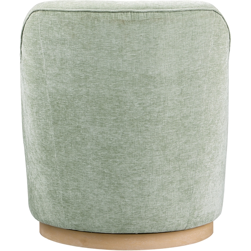 Pemberly Row Modern / Contemporary Mint Fabric Swivel Accent Chair
