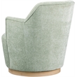 Pemberly Row Modern / Contemporary Mint Fabric Swivel Accent Chair