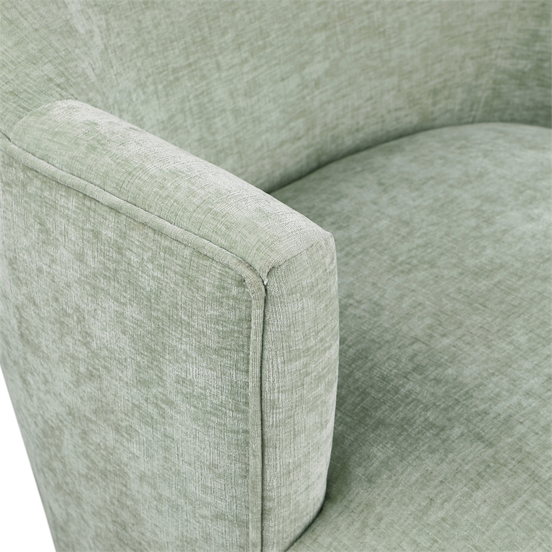 Pemberly Row Modern / Contemporary Mint Fabric Swivel Accent Chair