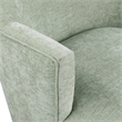 Pemberly Row Modern / Contemporary Mint Fabric Swivel Accent Chair