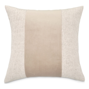 Pemberly Row Modern 21x21&quot Square Velvet Accent Pillow in Dove in Set of 2