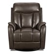 Pemberly Row Modern / Contemporary Chocolate Swivel Glider Recliner
