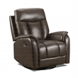 Pemberly Row Modern / Contemporary Chocolate Swivel Glider Recliner