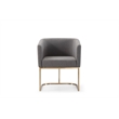 Pemberly Row Upholstered Modern Fabric Dining Chair in Dark Gray
