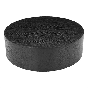 Pemberly Row Modern / Contemporary Solid Wood Coffee Table in Black