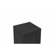 Pemberly Row Modern / Contemporary Square Pedestal Low in Black