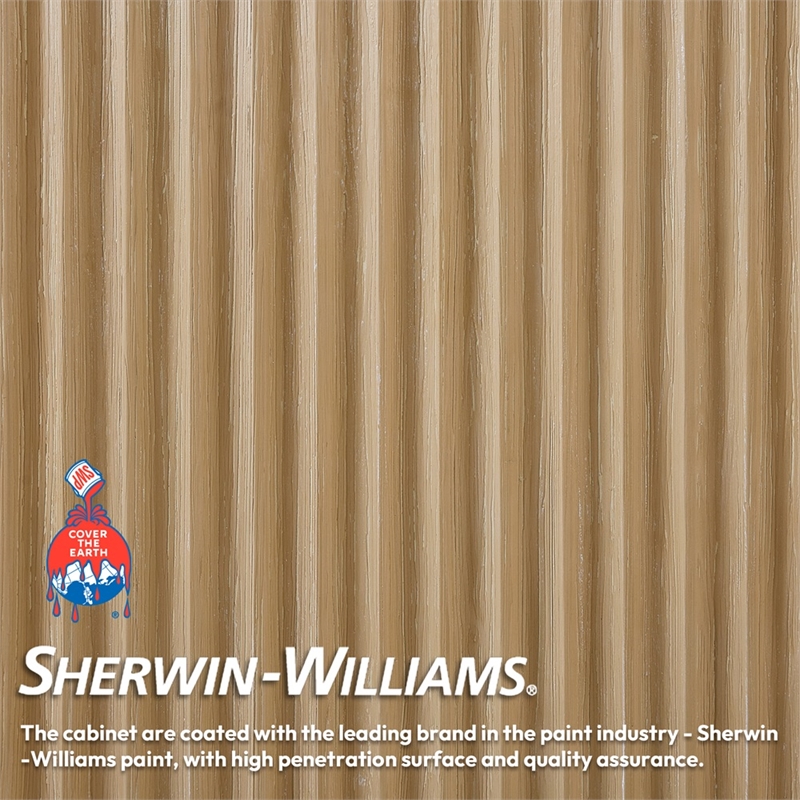 Pemberly Row Double Bathroom Vanity in Ash Gray with Lightning White Composite