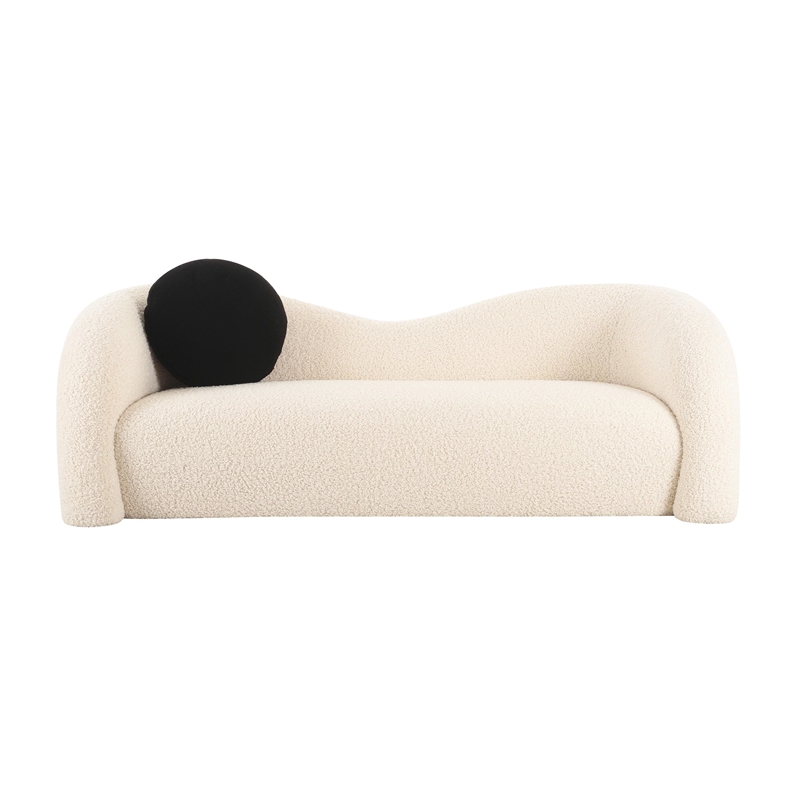 Pemberly Row Modern / Contemporary Beige Faux Shearling 84