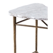Pemberly Row Modern / Contemporary Accent Table in White Marble