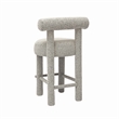 Pemberly Row Contemporary Black & White Boucle Counter Stool