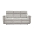 Pemberly Row Contemporary Power Glider Reclining Sofa in Gray