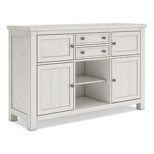 Pemberly Row Modern / Contemporary Antique White Dining Server