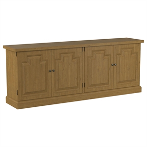 Pemberly Row 90&quotH x 19&quotW x 34.75&quotD 4-door Farmhouse Wood Sideboard in Brown