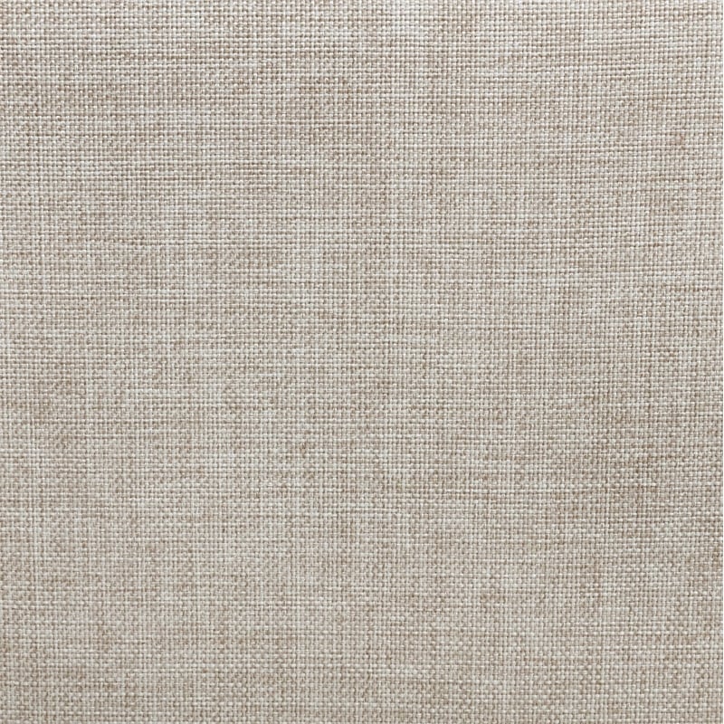 Pemberly Row Button Tufted Upholstered Fabric Full Bed in Beige