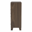 Pemberly Row Vintage Wood 8-Drawer Accent Chest in Walnut
