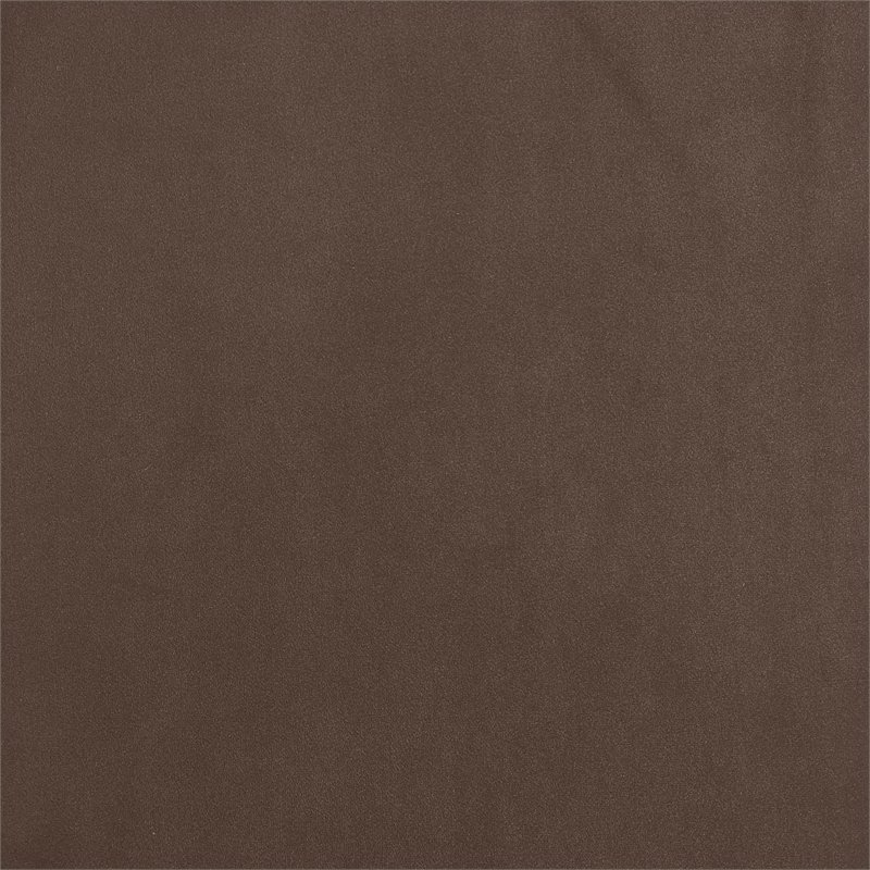 Pemberly Row Modern Velvet Upholstered Bench Chocolate Brown