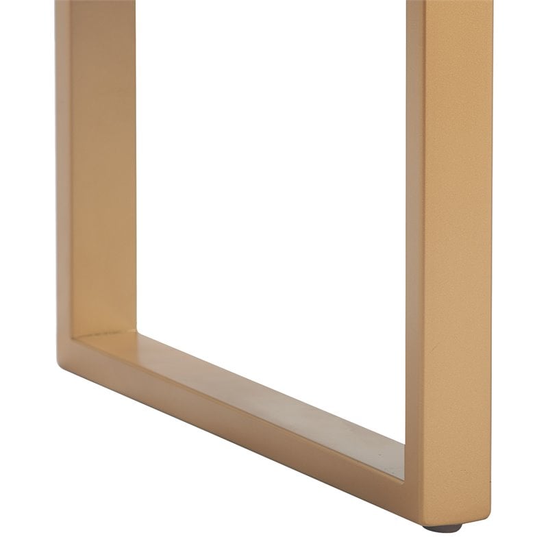 Pemberly Row Modern Velvet Upholstered Bench Chocolate Brown