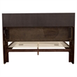 Pemberly Row Bookcase Wood Eastern King Platform Bed in Cappuccino