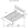Pemberly Row Bookcase Wood Eastern King Platform Bed in Cappuccino