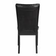 Pemberly Row White Faux Marble and Wood 7-piece Dining Set in Black
