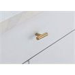 Pemberly Row Modern Zinc Alloy T Bar Pull Multipack in Brass (Set of 10)