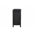 Pemberly Row 7-drawer Floral Carved Solid Wood Dresser in Black