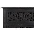 Pemberly Row 7-drawer Floral Carved Solid Wood Dresser in Black