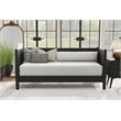 Pemberly Row Mid-Century Modern Twin Size Wood Day Bed in Black