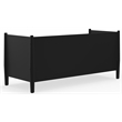 Pemberly Row Mid-Century Modern Twin Size Wood Day Bed in Black