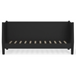 Pemberly Row Mid-Century Modern Twin Size Wood Day Bed in Black